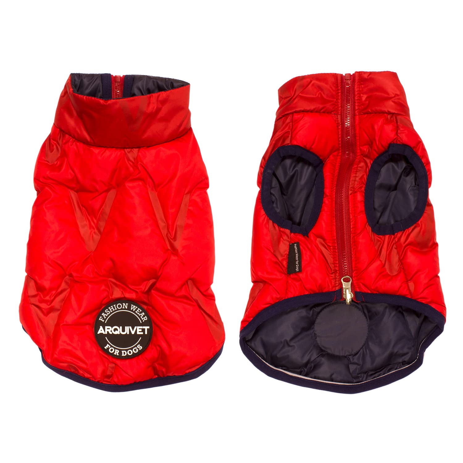 Arquivet Canada Red-Black Reversible Quilted Vest, S/25 cm, Dog Clothes, Helps Protect Them From The Cold, Coats, Sweatshirts - Image 3
