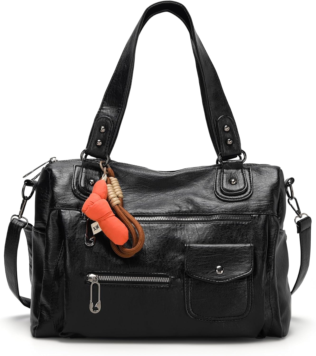 Satchel Bag for Women Leather Tote Bags Trendy Ladies Shoulder Bag Top Handle HandBag Crossbody Bags for Women