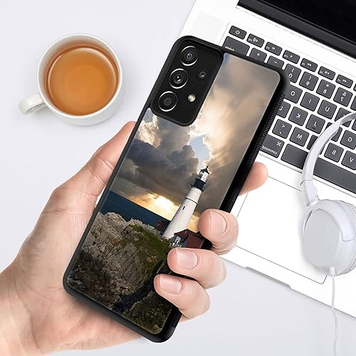 Miniatura 6 de CARLOCA Funda compatible con Samsung Galaxy A53 5G, diseño gráfico de identidad de nubes de faro, a prueba de golpes, antiarañazos, de acrílico duro