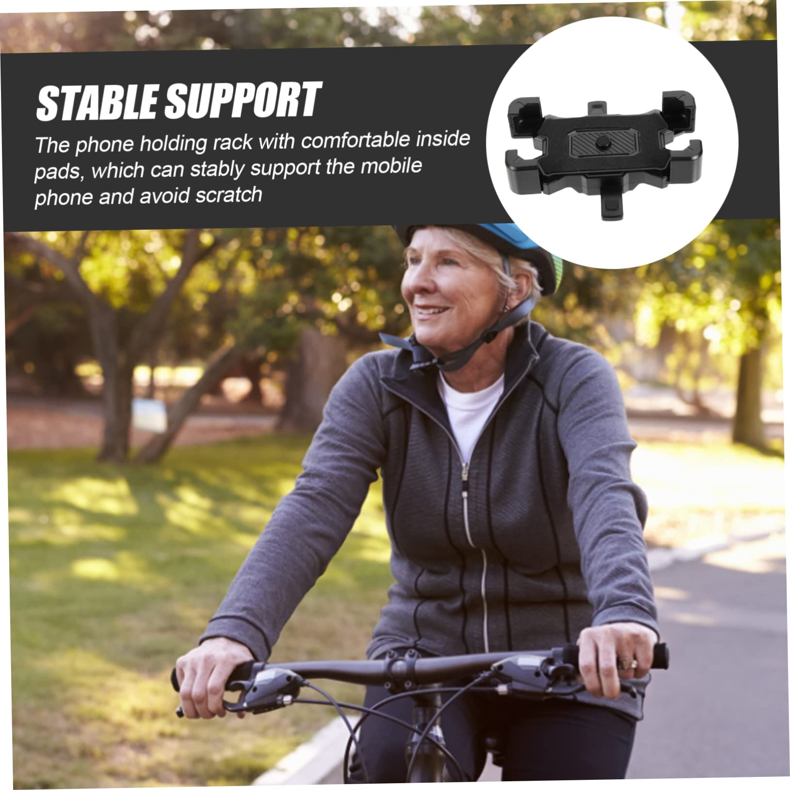 Hemobllo 4piezas Soporte De Teléfono para Bicicleta Rotatable Fijación Segura y Diseño Práctico Compatible Móviles para Ciclismo y Motociclismo