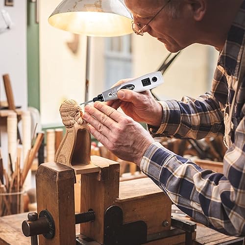 Miniatura 2 de Towallmark - Kit de herramientas rotativas inalámbricas mini herramienta rotativa de 36 V recargable por USB con 50 accesorios herramienta giratoria