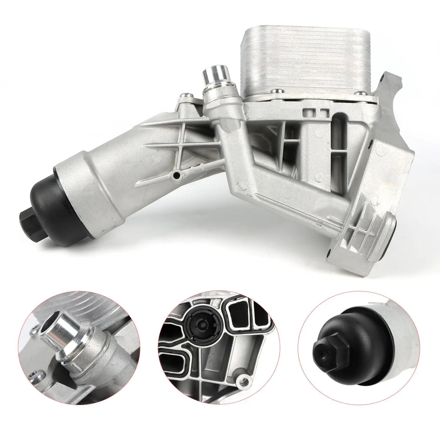 Carcasa del filtro de aceite del motor automático compatible con los modelos 630i 730Li X4 420i 430i 320i 330i 220i 225i 218i 118i Piezas 11428586673 11428596283