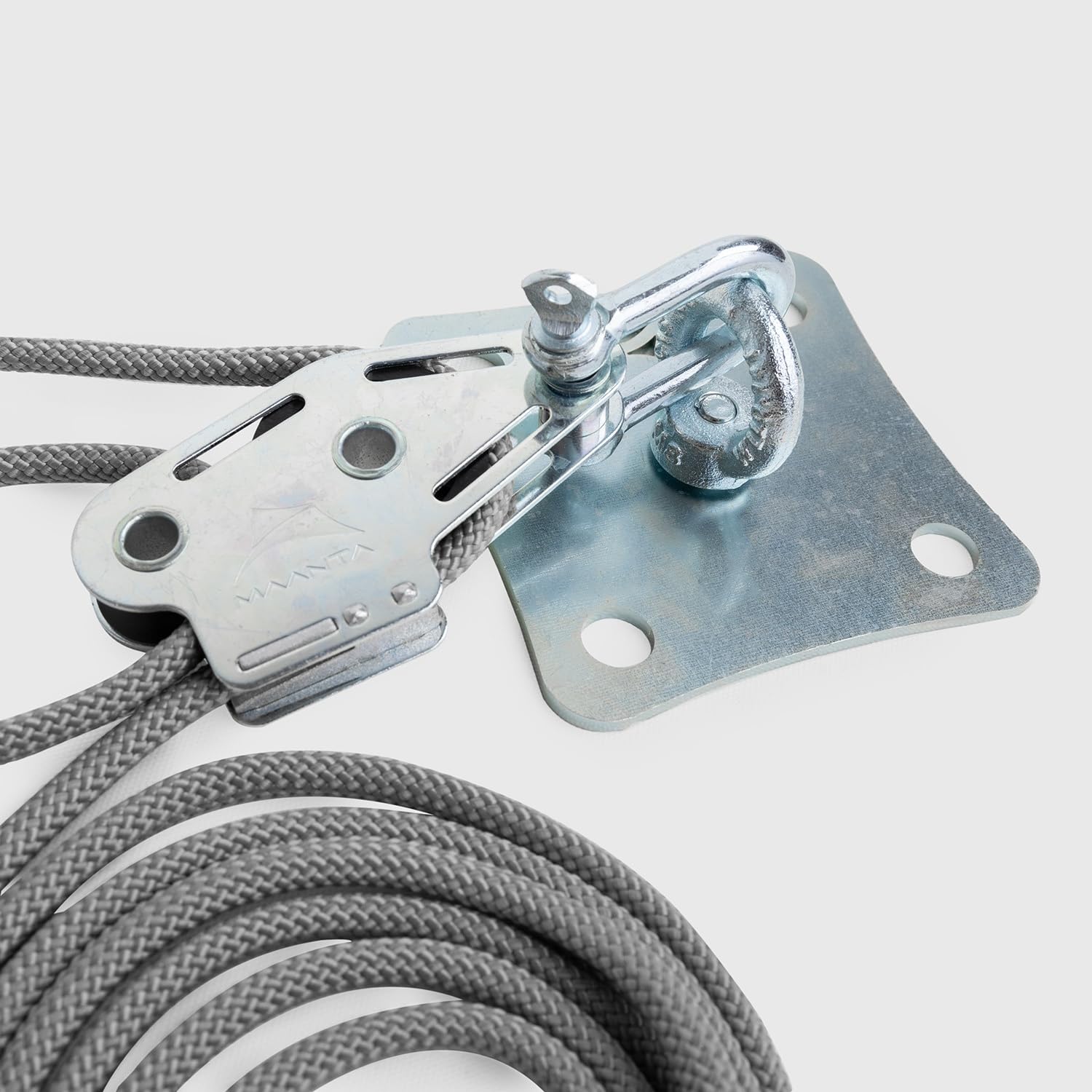 Muscle X3 Wandbefestigung für Sonnensegel - verzinkter Stahl - Silber - 1 Wand-Kit