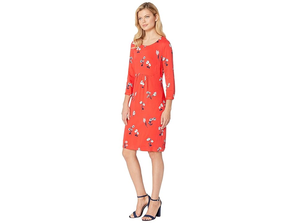 

Joules Alison - Long Sleeve Woven Dress (Red Floral) Women's Dress, Multi