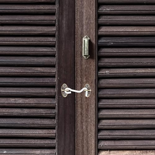 Miniatura 5 de Housoutil Almohadilla de gancho de techo Placa de ojo 12 piezas Suspensión Anillo de grapas de techo Gancho de grapas Gancho de gancho de techo