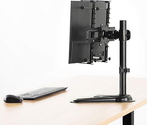 Miniatura 2 de VIVO Adaptador universal VESA Kit de montaje para pantallas planas y curvas de 20 a 32 pulgadas, soporte de montaje de 3.937x3.937 in, negro,