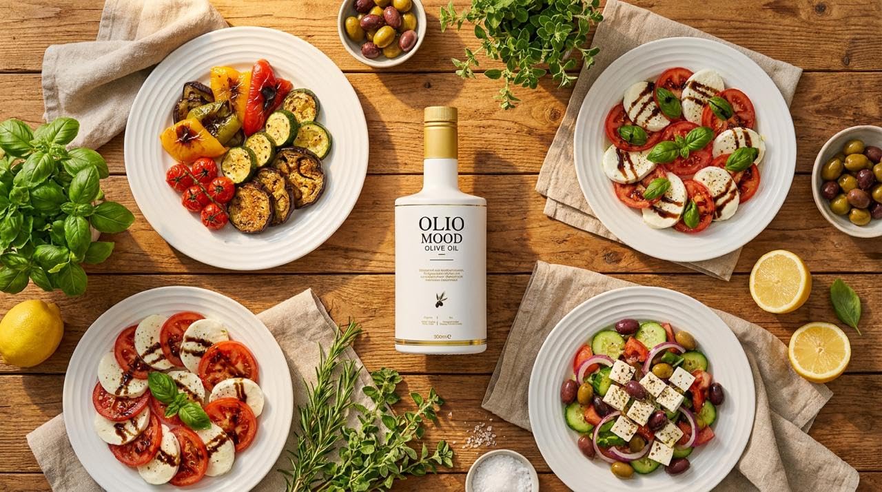 Oliomood Bio Premium Qualität – Kaltgepresstes natives BIO Olivenöl extra 500ml(0.5l (2er Pack), Bio Olivenöl)