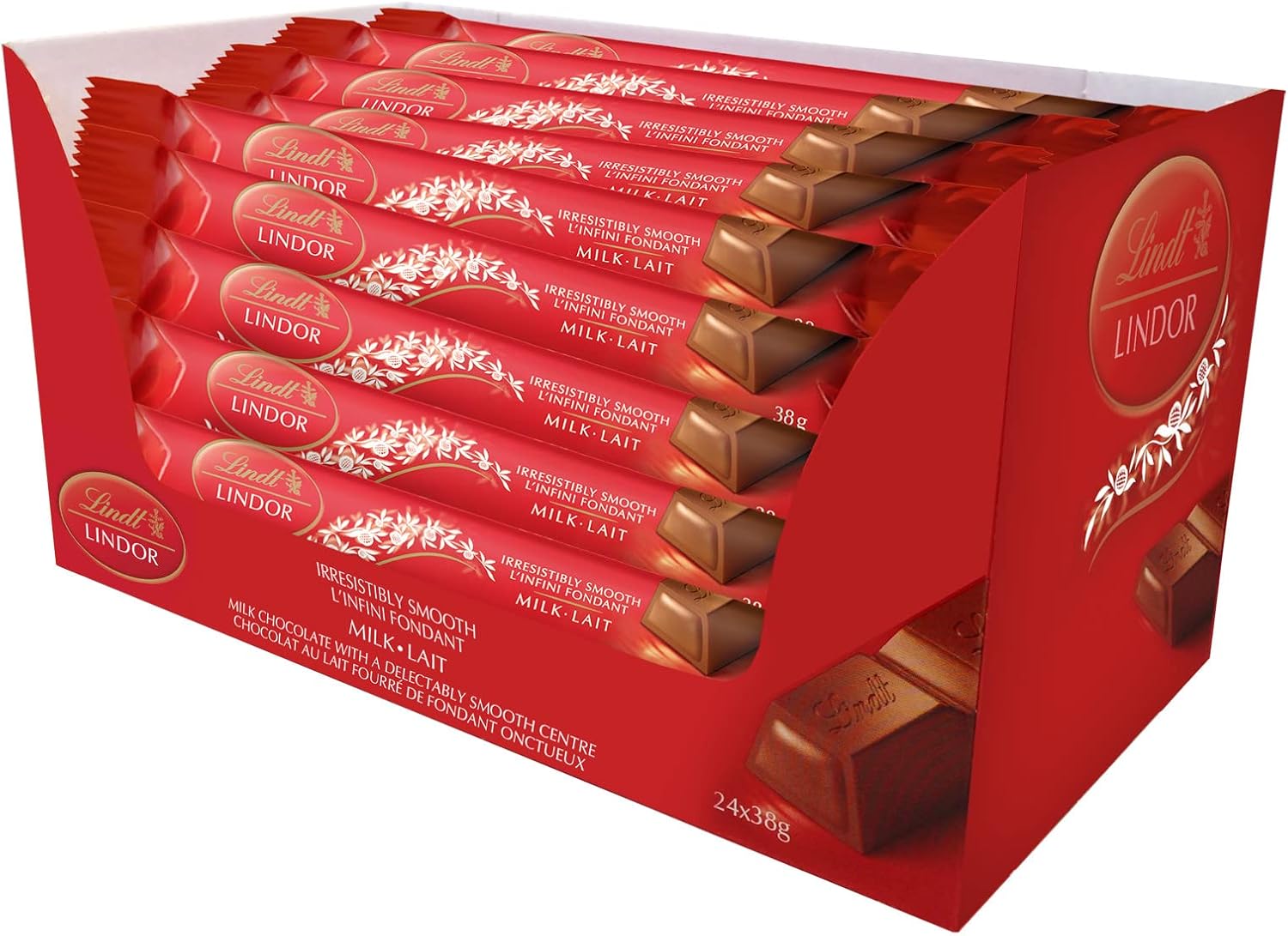 Lindt Lindor Sticks Milk Chocolate Box, 24 Count, 912g Amazon.ca