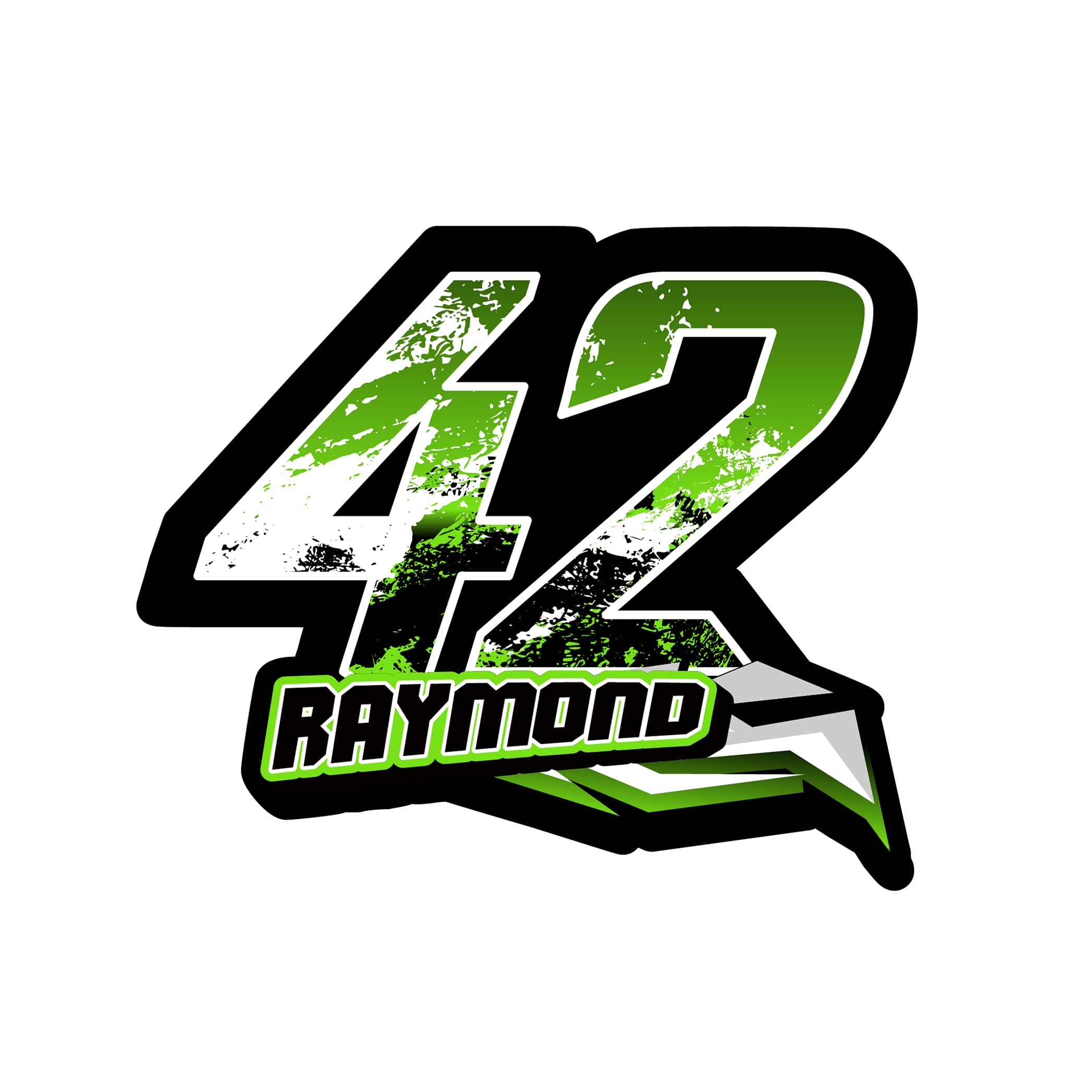 KETABAO Custom Racing Number & Name Stickers - Personalized Vinyl Decals | Multi-Color 1pc, 2pcs, 3pcs | Customizable Numbers