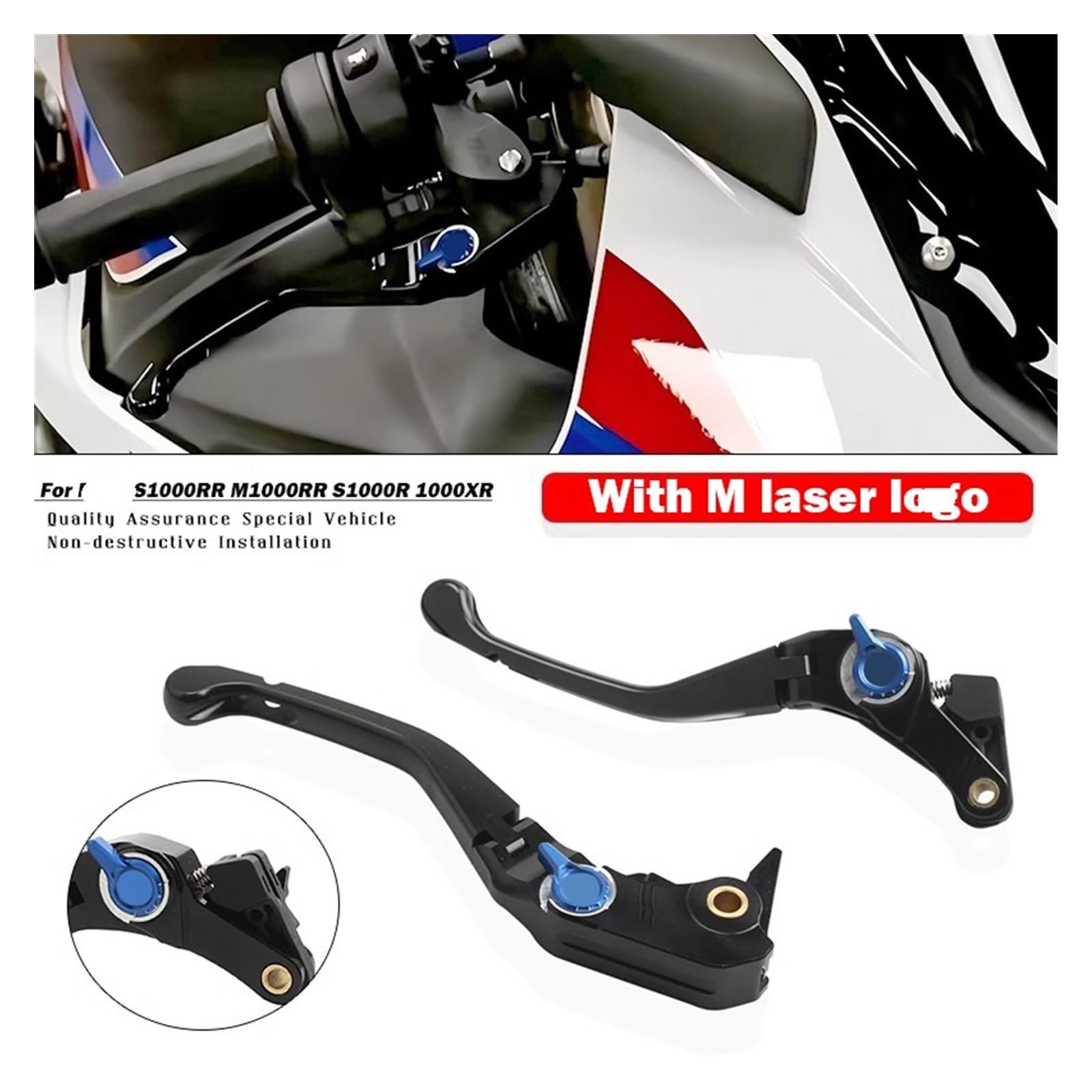Palancas De Embrague De Freno Plegables De Aluminio CNC para Motocicleta, para B&MW S1000RR M1000RR S1000R 1000XR 2020 2021 2022 2023 Palancas Frenos