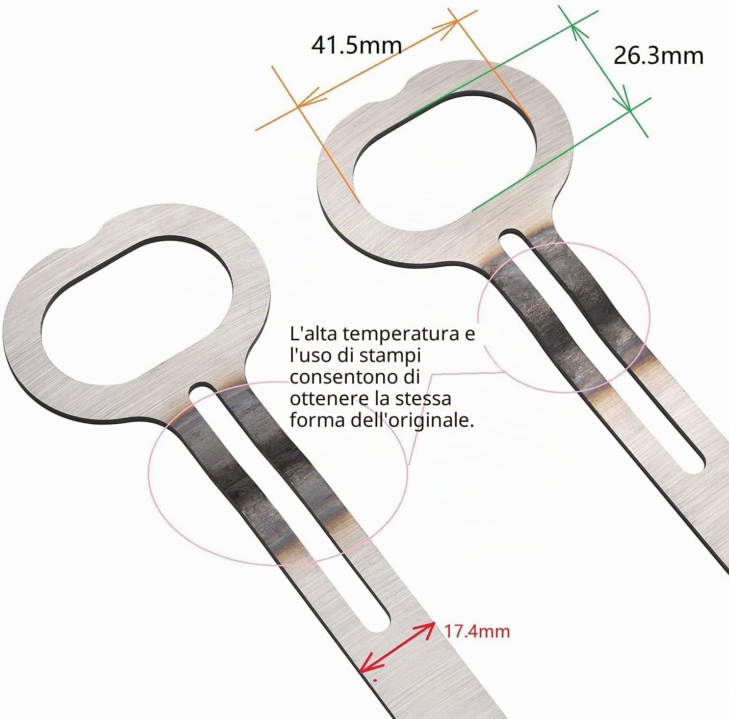 Incluso 1 coppia di 2 lame di ricambio per tagliasiepi a va-e-vieni da 60 cm per Stihl HS45 HS 45 4228-710-6051A 42287106051