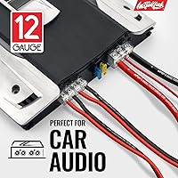 Vista 4 de Install Link Cable de altavoz de calibre 12 AWG (100 pies) para estéreo, coche o cine en casa, CCA