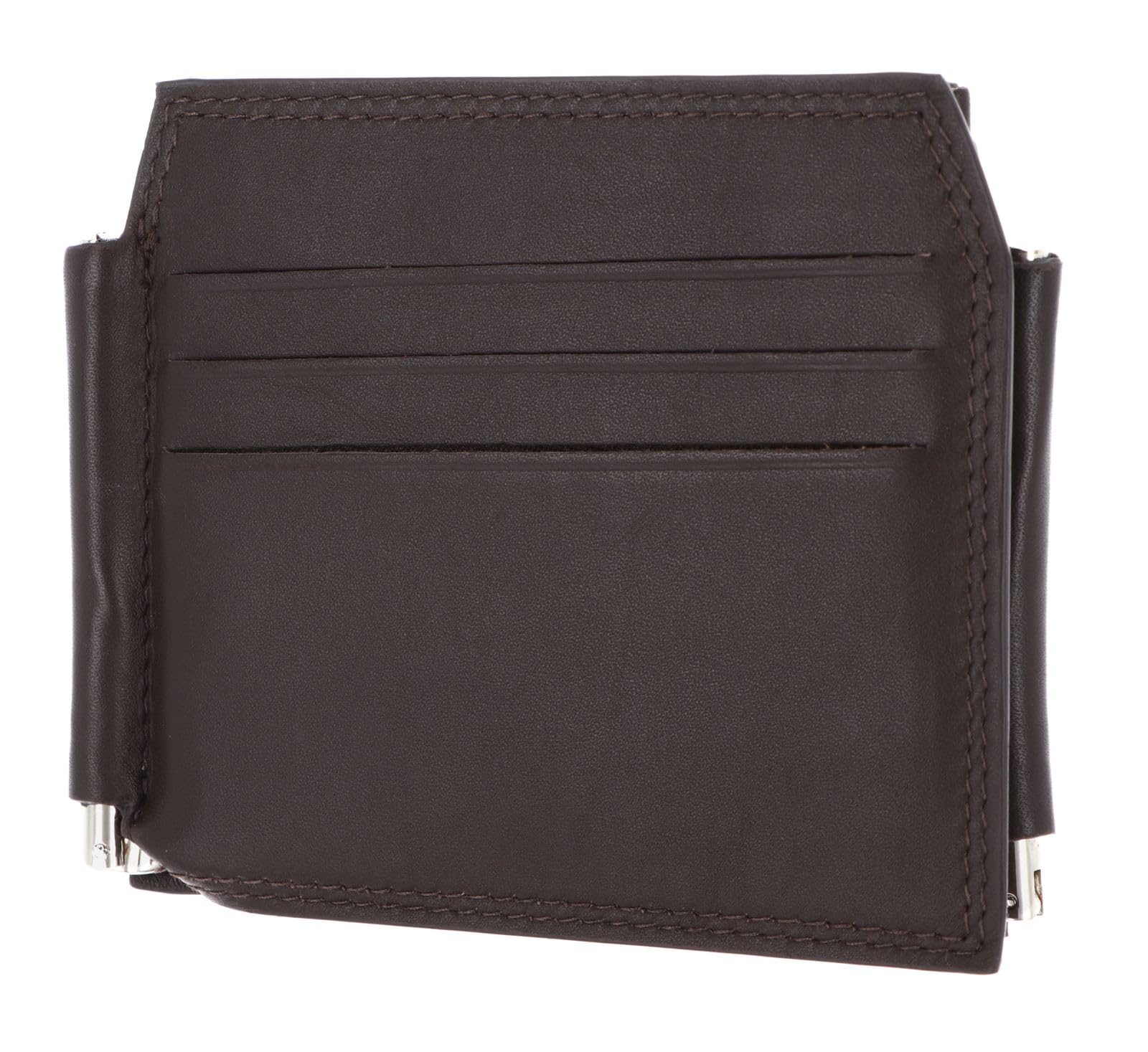 Golden Head Leder Geldklammer Kartenhalter Polo RFID Protect Clip-Scheintasche 1923 Dunkelbraun