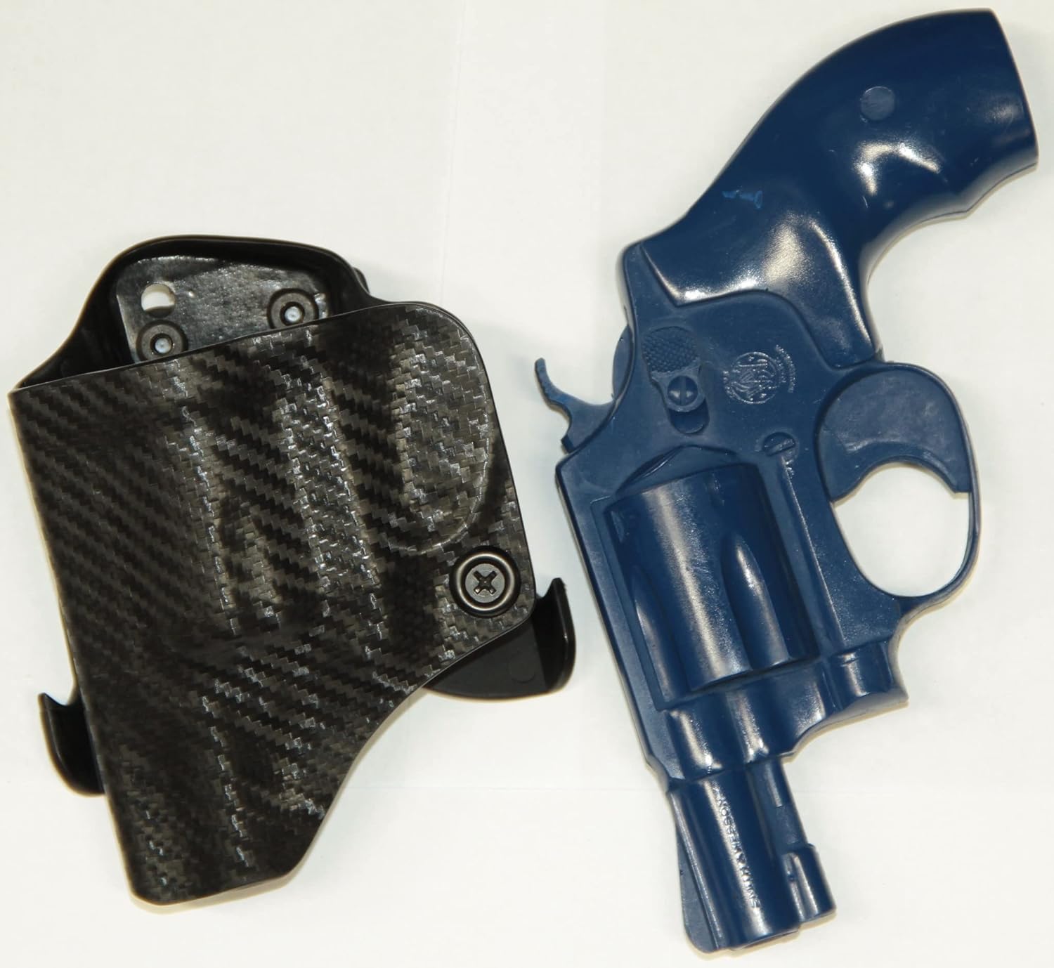 REVKEL Custom Kydex Molded OWB Paddle Holster for Taurus 856 Revolver 2". Black Left Hand Draw. Hand Crafted in Texas, USA.