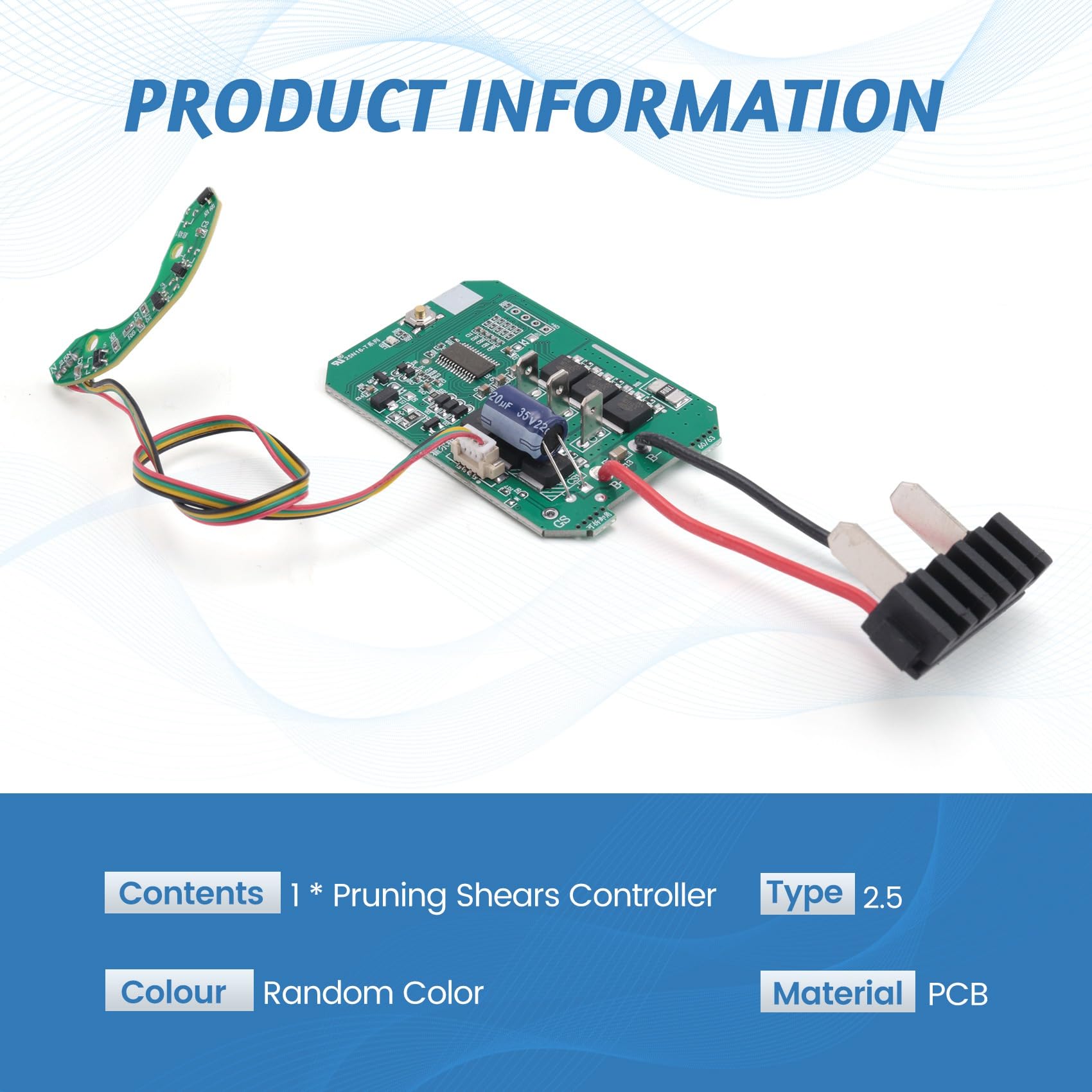 21V 2.5 Tijeras Eléctricas Panel de Control Controlador de Tijeras de Podar Accesorios de Tijeras de Podar Piezas de Herramientas de Accionamiento de Motor