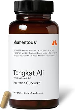 Momentous Tongkat Ali Supplement - Longjack Root Extract Powder for Men & Women - Supports Hormone Balance, Performance, Mood - Natural Wellness - Informed Sport Certified - 400 mg - 30 Servings