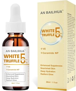 Luxury Hydrating Face Serum with White Truffle & Ceramide – Brightening, Nourishing & Plumping Serum for Glowing Skin – Infused with Shea Butter, Avocado Oil & Botanical Extracts
