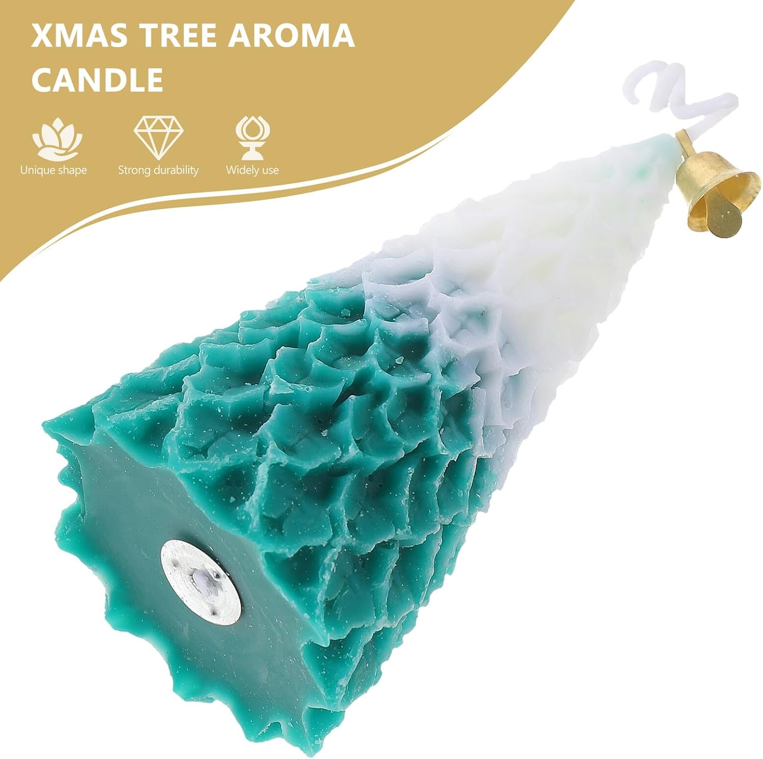 2pcs Christmas Tree Scented Candle Xmas Paraffin Decor for Festivals