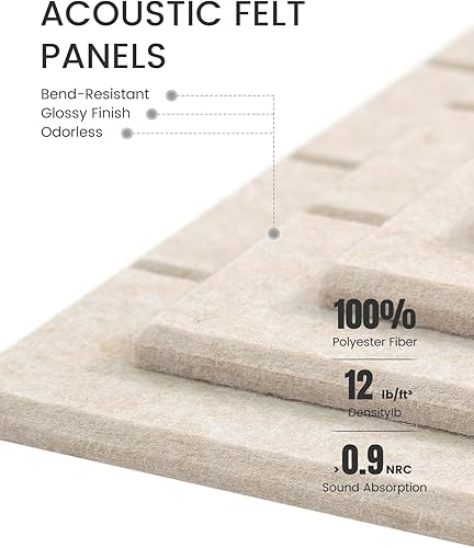 Miniatura 4 de Fluxynara - Tablero de anuncios grande de fieltro, 48 x 36 pulgadas, alternativa al corcho, paquete de 12, 70 lengüetas adhesivas, panel de pared
