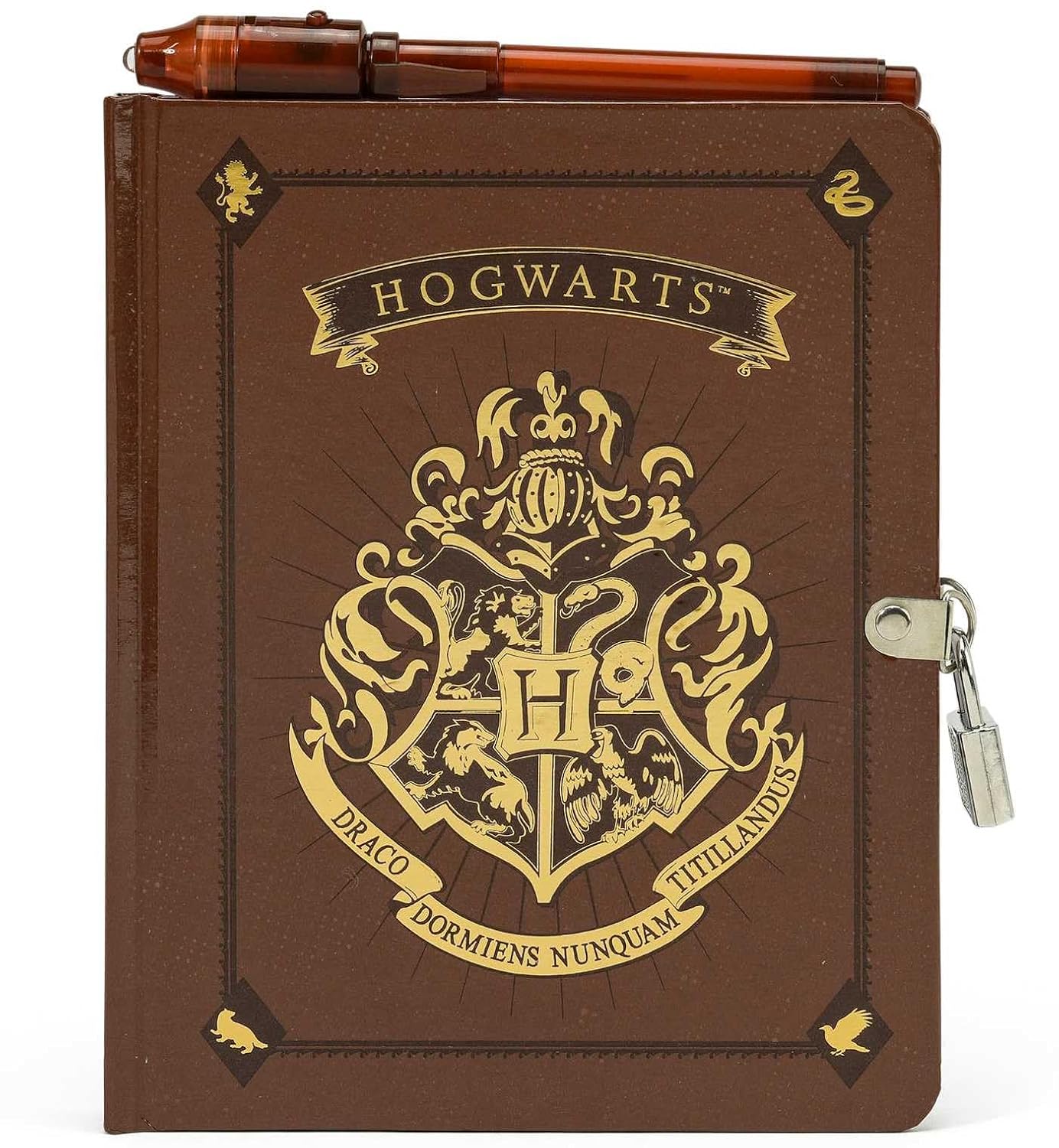 Amazon.com: Harry Potter: Hogwarts Lock & Key Diary: Lock & Key Diary ...