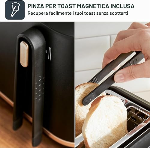 Tefal - Includeo - Grille-pain 2 fentes avec pinces magnétiques - Noir - 4