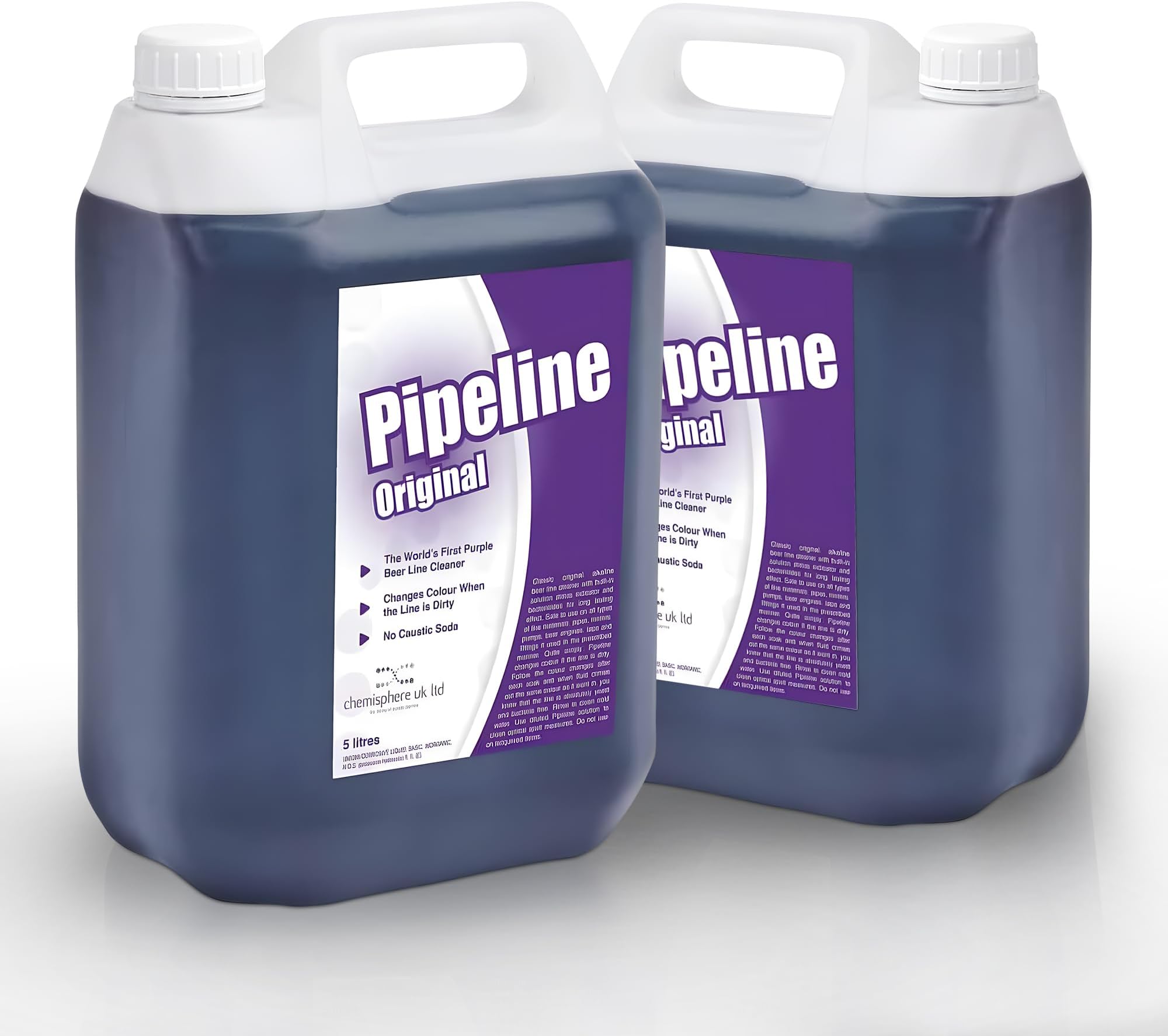 We Can Source It Ltd - 2 x 5L Purple Beer Line Cleaner with Colour Indicator – Non-Corrosive, Caustic-Free Solution for Bars, Pubs & Restaurants – Safe, Easy-to-Use Pipeline Cleaning Fluid