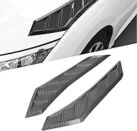 Vista 3 de Fydun Cubierta de capó de ventilación para capó, 2 unidades, fibra de carbono, goma delantera, ventilación universal para automóvil