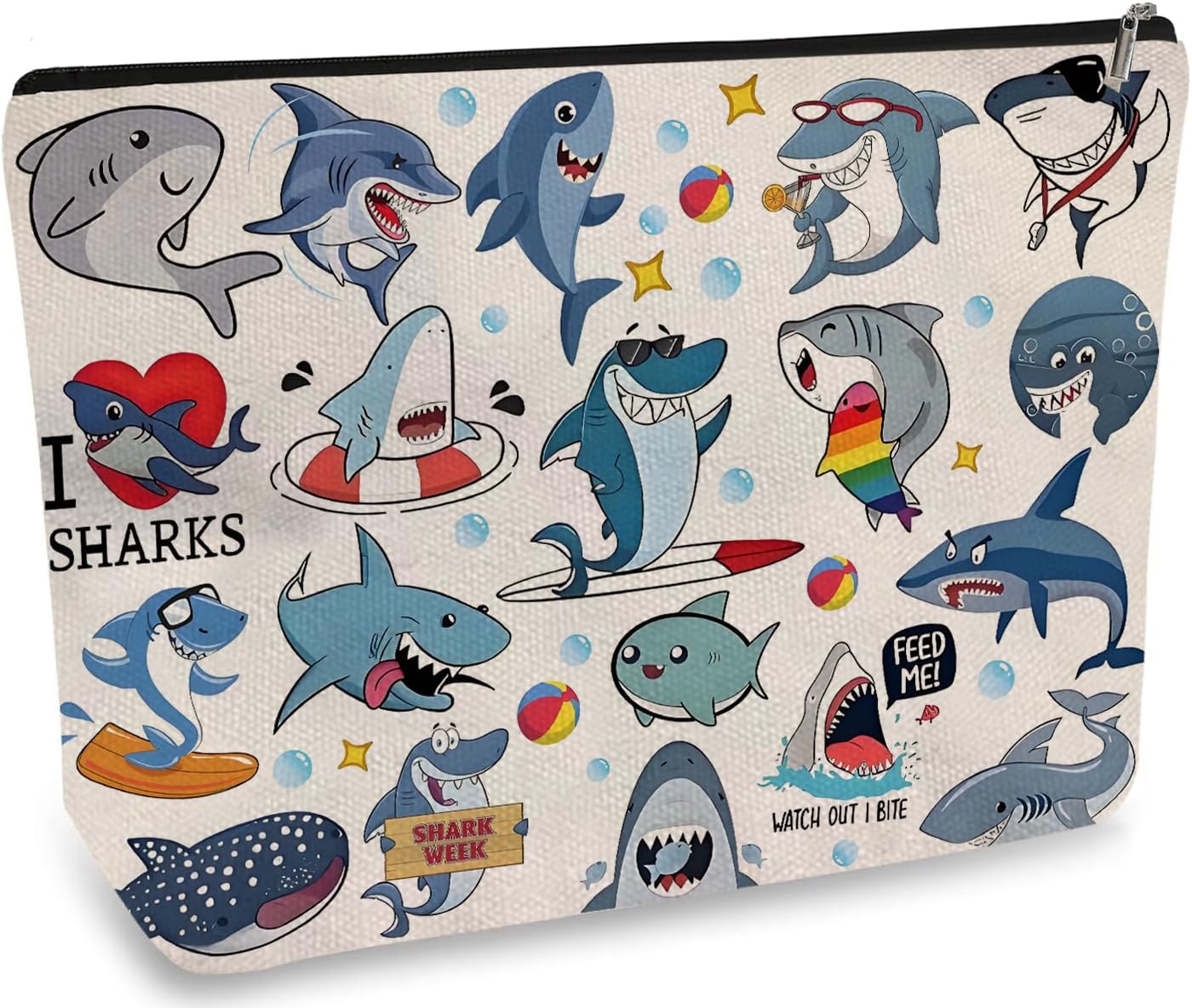 DOOX Shark Makeup Bags with Lining