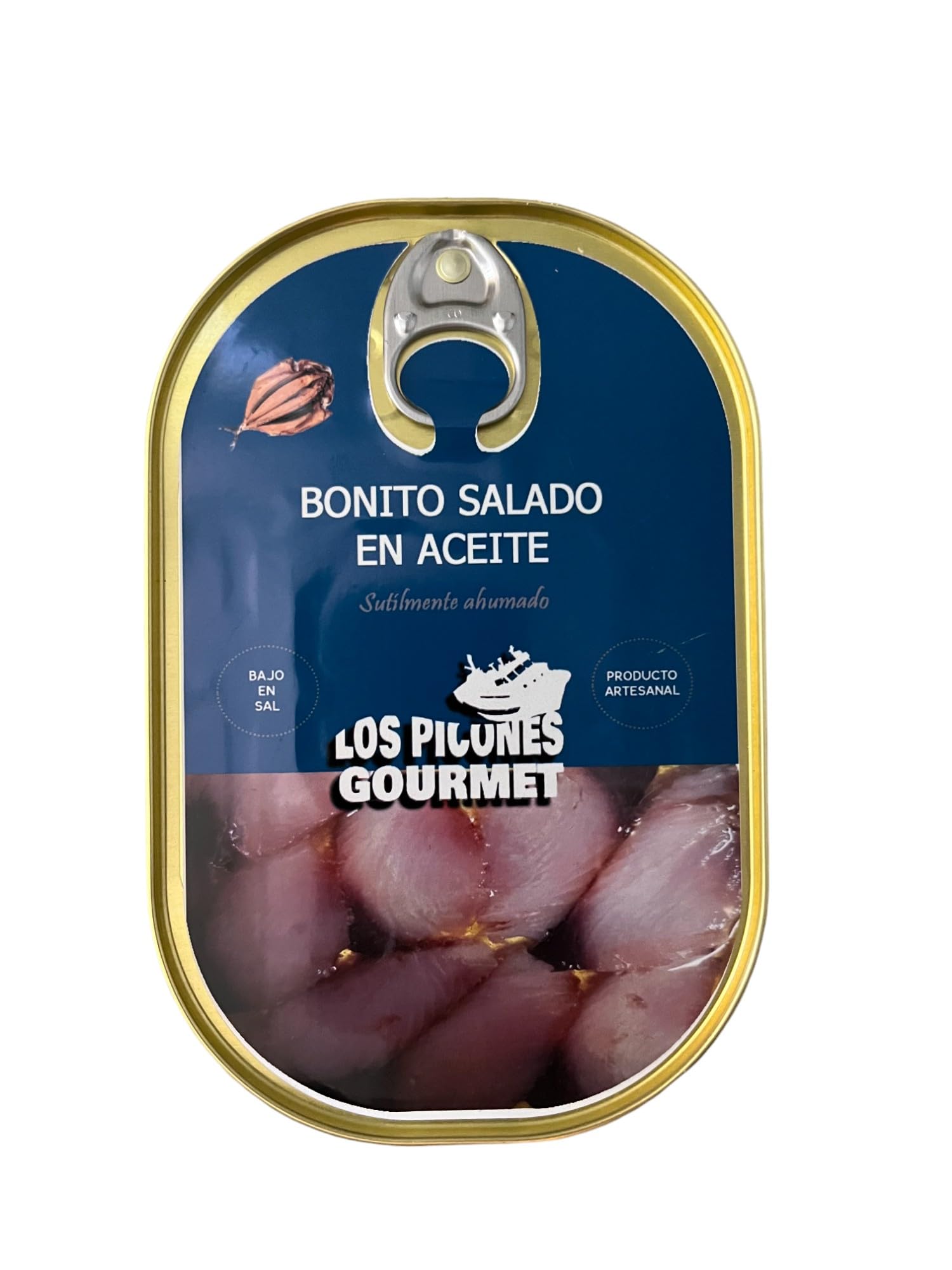 Los Picones Gourmet® Lote Regalo Navidad I Ijada de Atún I Bonito del Norte SaladoI I Anchoas de Santoña I Sardinas Ahumadas en Aceite I Hansa Anchoas en Mantequilla Ecológica I Mojama de Atún Extra