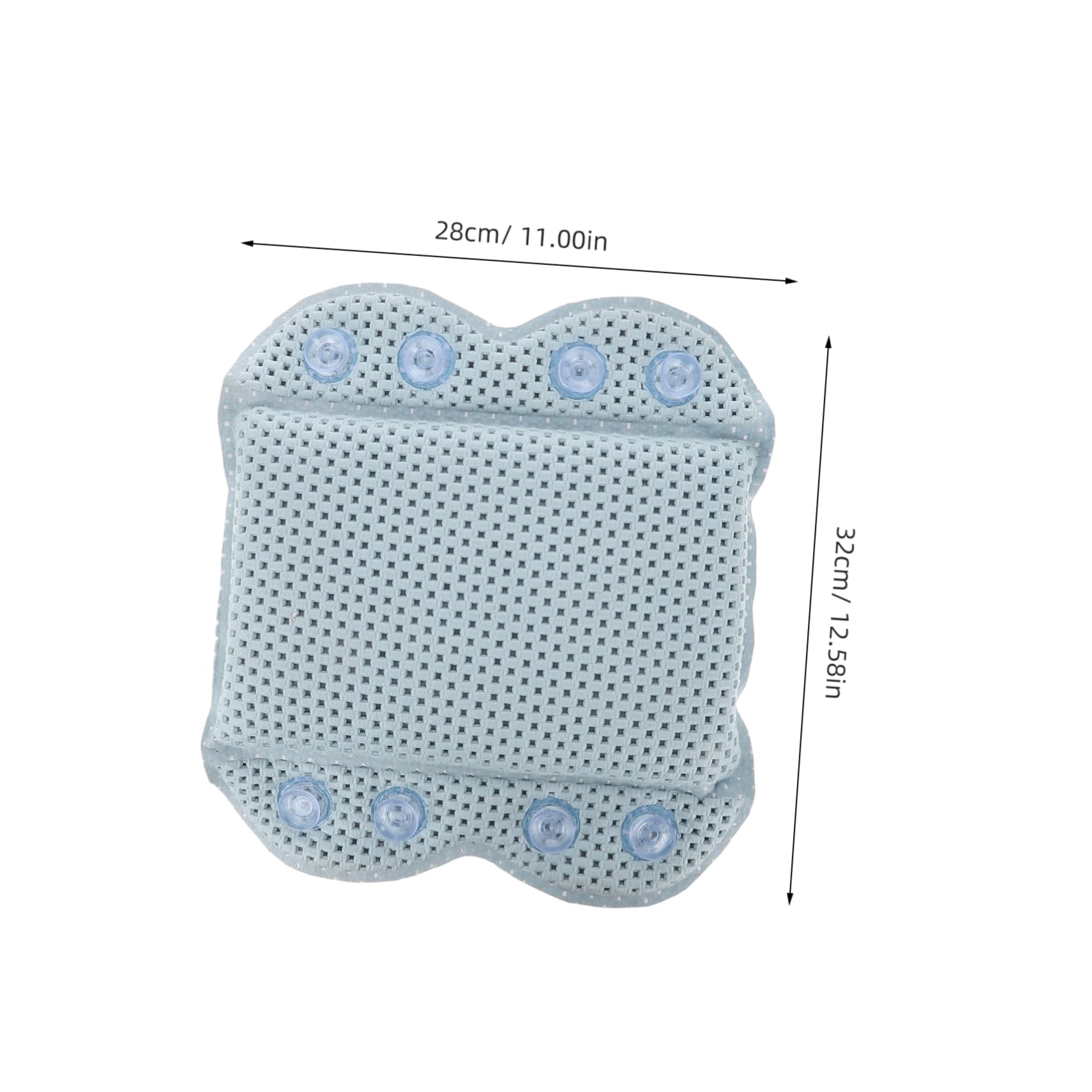 ERINGOGO Bath Cushion for Tub Neck Support Pillow Hotel Spa Bathing Pillow Easy Install Suction Cup