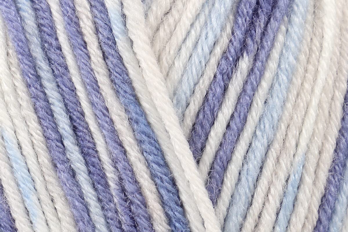 Stylecraft Bambino Prints DK Baby Crochet Yarn, 100% Acrylic Anti-Pilling, Double Knitting Wool for Garments, Accessories, Blankets Toys - 100g Ball - Jumping Jacks (3761) - Single (1 Ball)