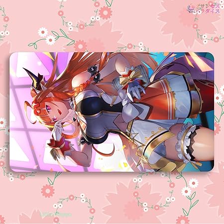 Amazon プリンセスパラダイス カードゲームプレイマット 遊戯王 プレイマット Hololive ホロライブ Youtube 桐生ココ アニメグッズ Tcg万能 収納ケース付き アニメ 萌え カード枠なし 60cm 35cm 0 2cm トレカ 通販