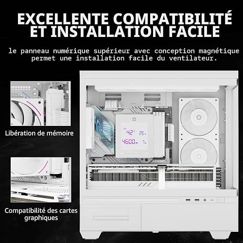 Thermalright TR Phantom Spirit 120 Digital SNOW CPU Air Cooler, 7 Heatpipes CPU Cooling, Dual 120 mm PWM Fan, Support for AM4/AM5/Intel lga1700/115X/1200/1851, Computer Cooler - 4