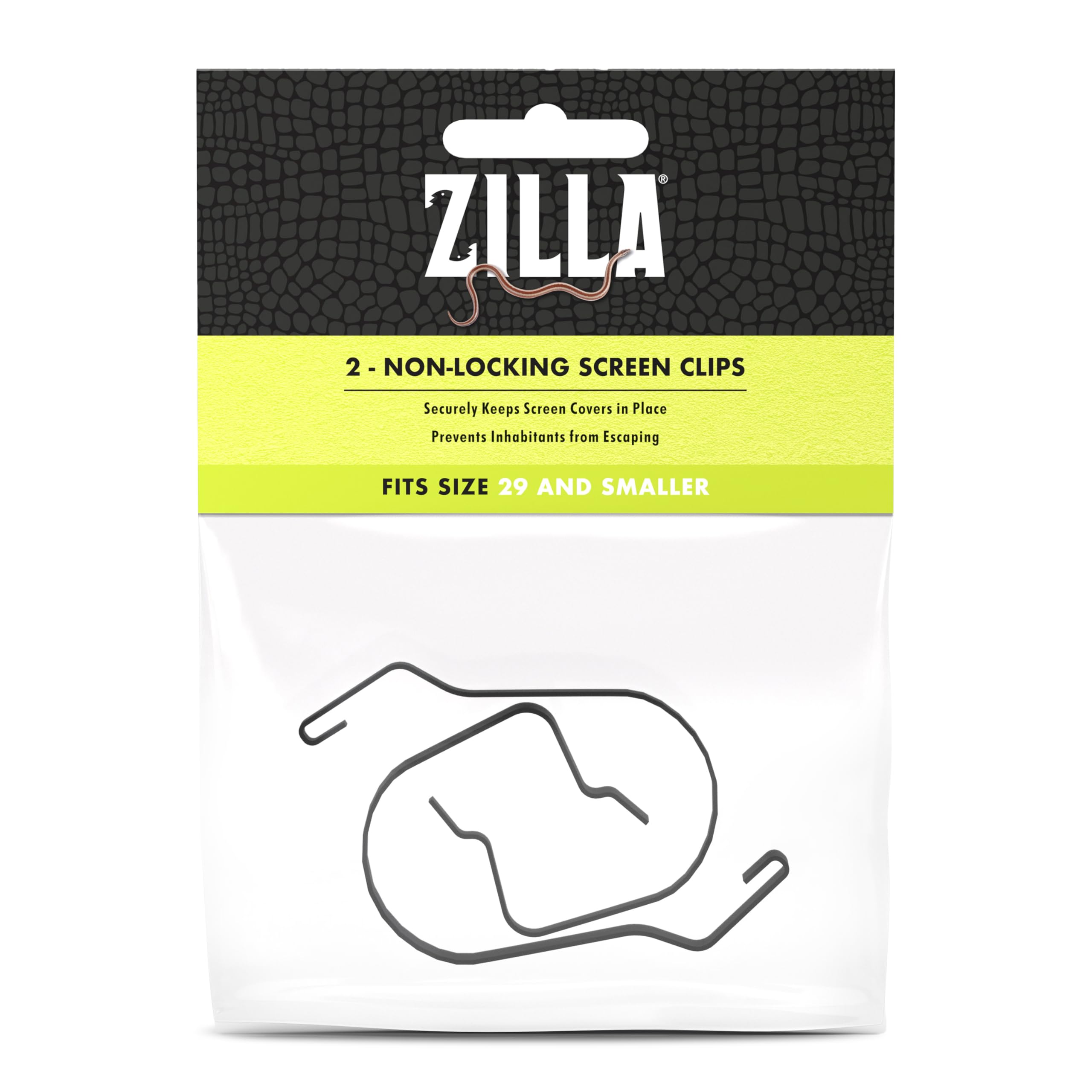 Zilla Reptile Terrarium Covers Non-Locking Screen Clips, 5-29G, 2-Pack-image-31