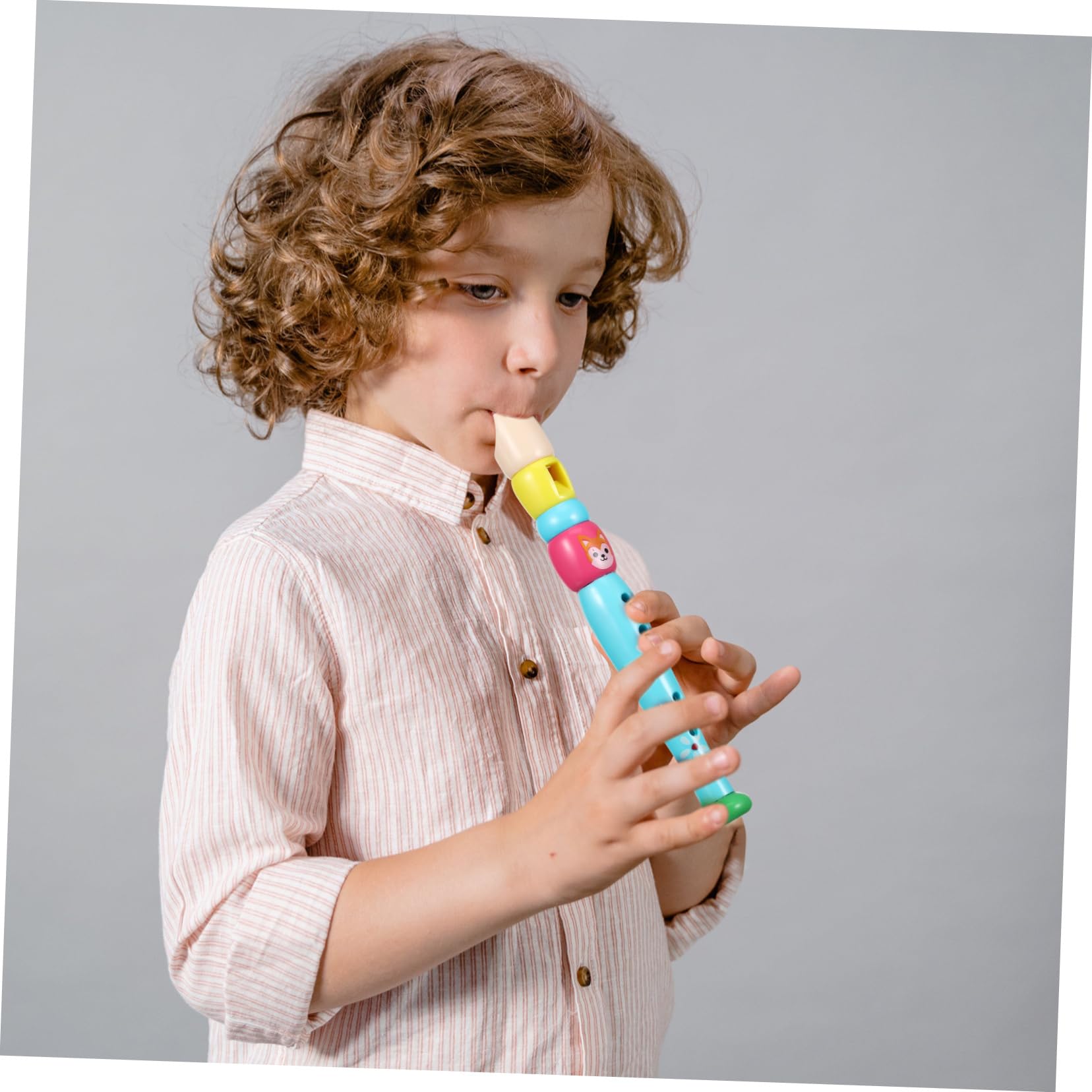 8 Flûtes à Bec En Plastique Pour Enfants - 6 Trous, Transparentes - Instrument Débutant, Éveil Musical