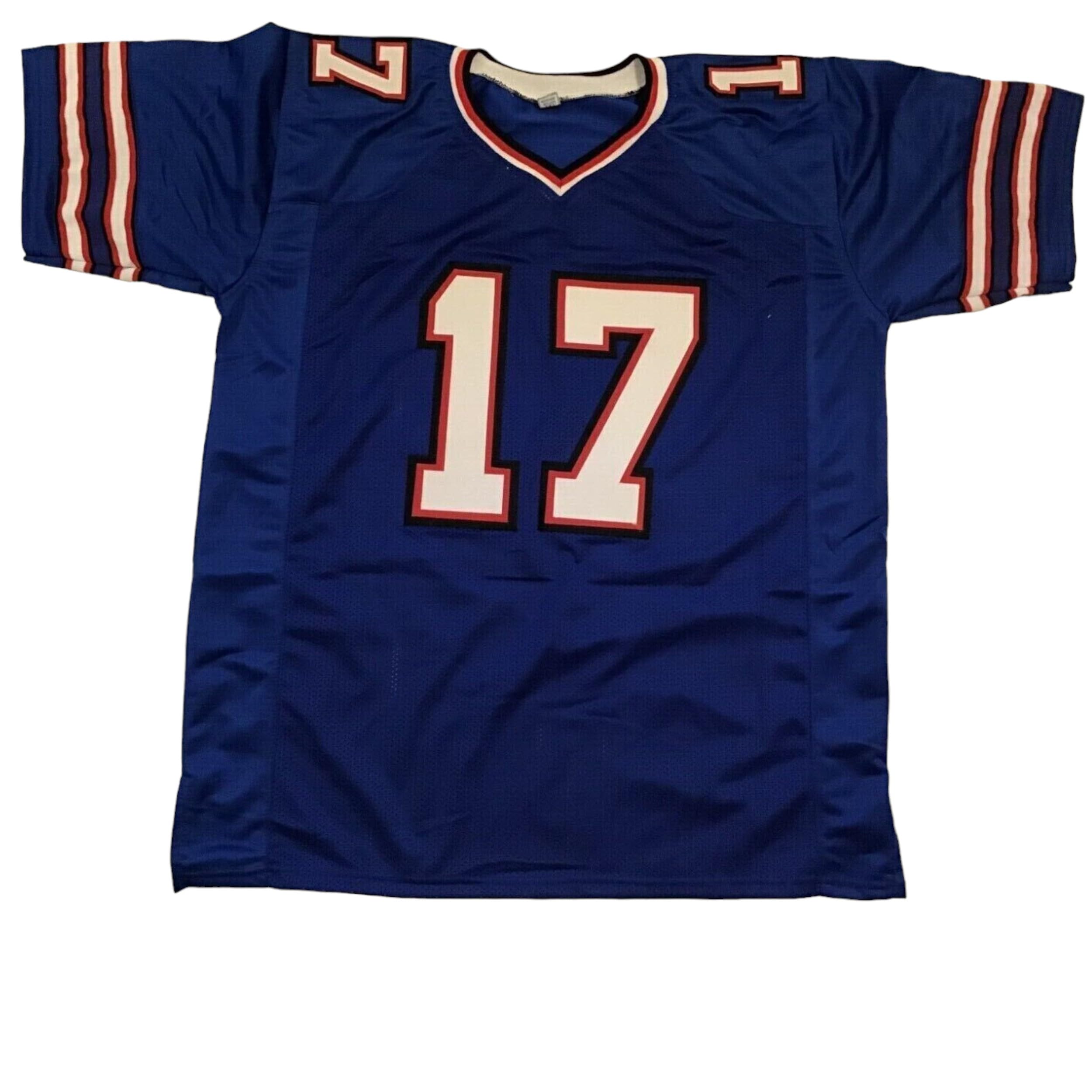 Generic Josh Allen Jersey Stitched Blue Custom Football New No Brand/Logos (US, Alpha, X-Large, Regular, Regular, Blue)