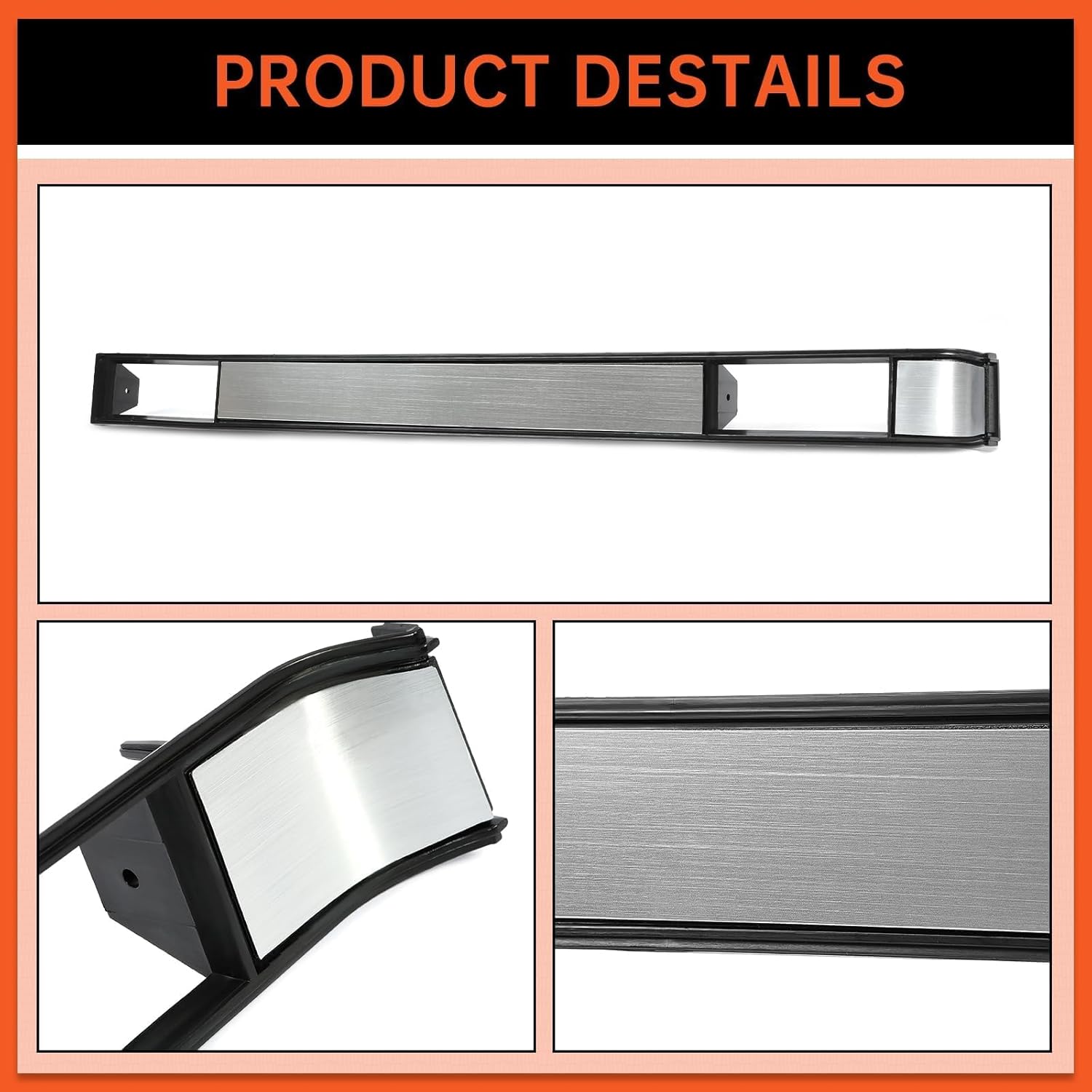 ECOTRIC Black Dashboard Cover & AC Vent Plate Compatible with 1981-1994 C10 Silverado GMC SUV Blazer Suburban Jimmy Air Conditioning Vent Cover Durable Dash Cap Brushed 2 Packages