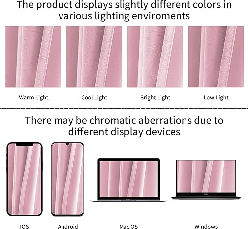 Miniatura 7 de FY FIBER HOUSE Cortinas cortas opacas completas, modernas con aislamiento térmico, cortinas pequeñas para ventana de dormitorio o sala de estar,