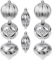 Vista 59 de 30 piezas de adornos de bola de árbol de Navidad irrompibles negros para decoración navideña