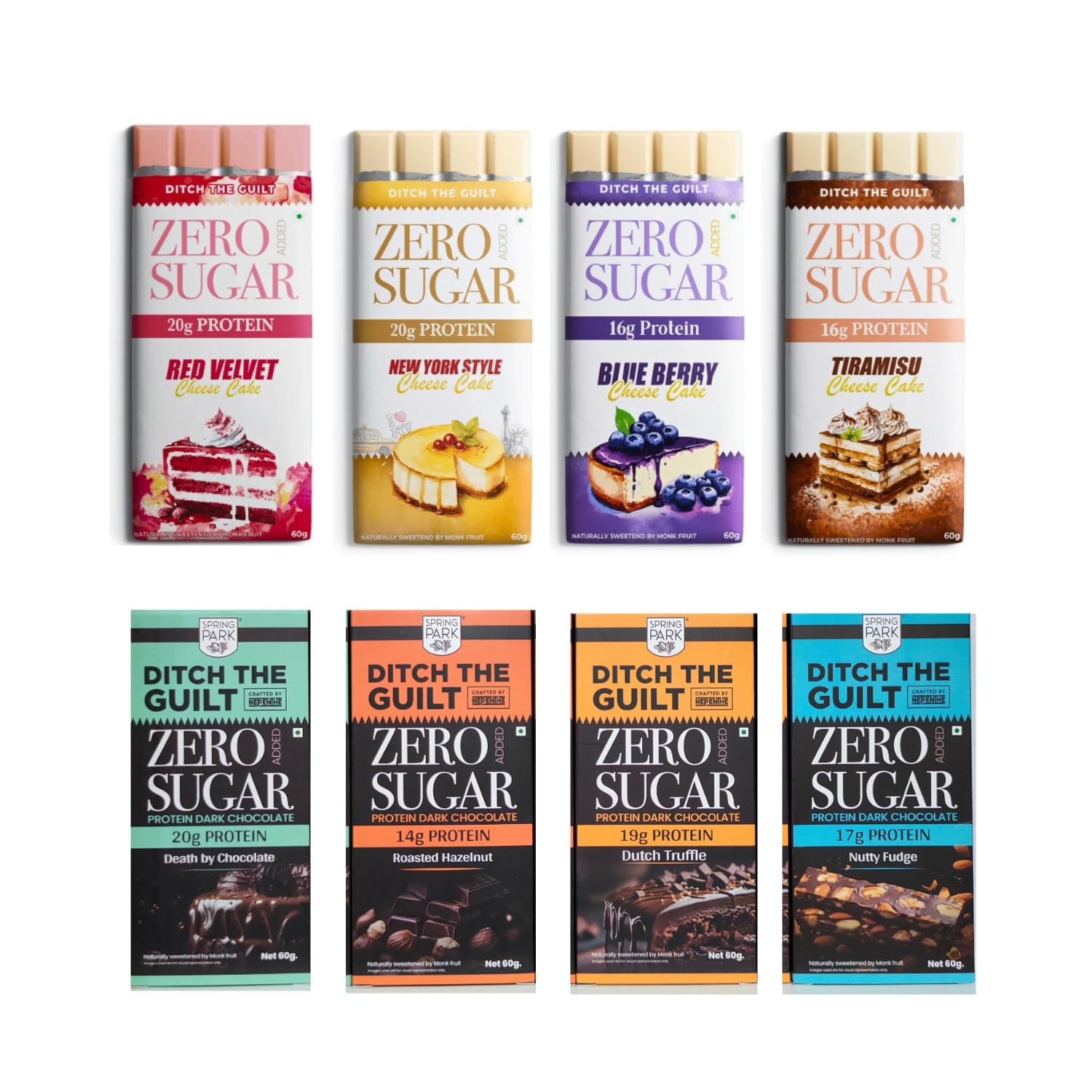 COUGAR Ditch The Guilt Zero Added Sugar Protein Chocolate Bar Tiramisu Cheese Cake, New York Style Cheese Cake, Blueberry Cheese Cake, Red Velvet Cheese Cake, Roasted Hazelnut, Dutch Truffle, Nutty Fudge, Death by Chocolate 8 Flavours of 60g Each (B0DF5KVVM6) Amazon Price History, Amazon Price Tracker
