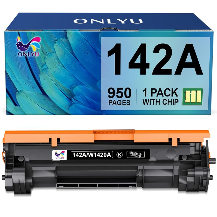 ONLYU 142A W1420A Toner Con Chip Compatibili per Toner HP Laserjet M140w per HP 142A