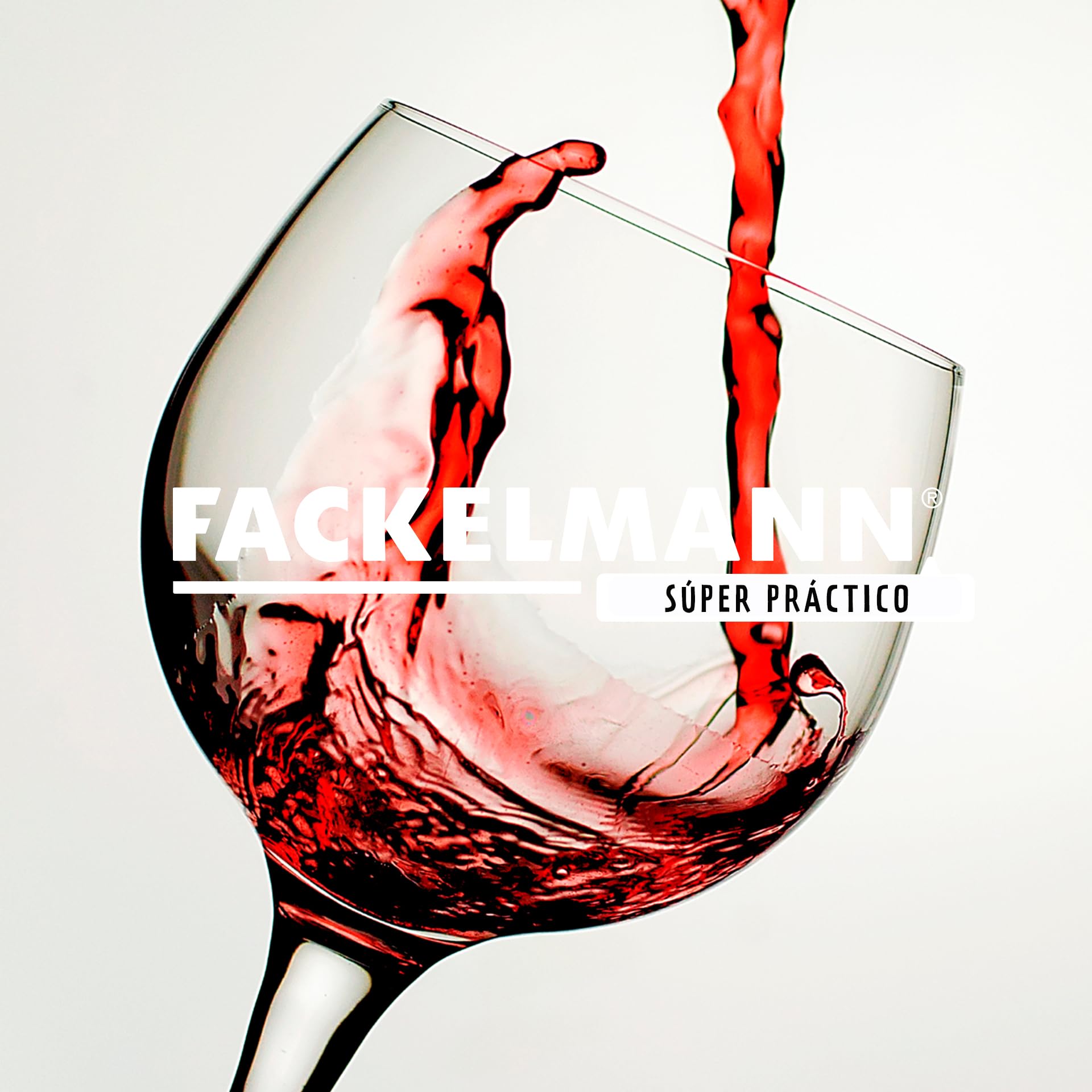 Fackelmann Sacacorchos 2 en 1 para Vino y Cerveza, Acero, Negro e Inoxidable, 16,5x6,5cm