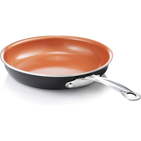Amazon Com Gotham Steel 9 5 Frying Pan Nonstick Copper Frying Pans With Durable Ceramic Coating Nonstick Frying Pans Nonstick Skillet Copper Pans Nonstick Egg Pan Omelet Pan Cookware 100 Pfoa Free Home