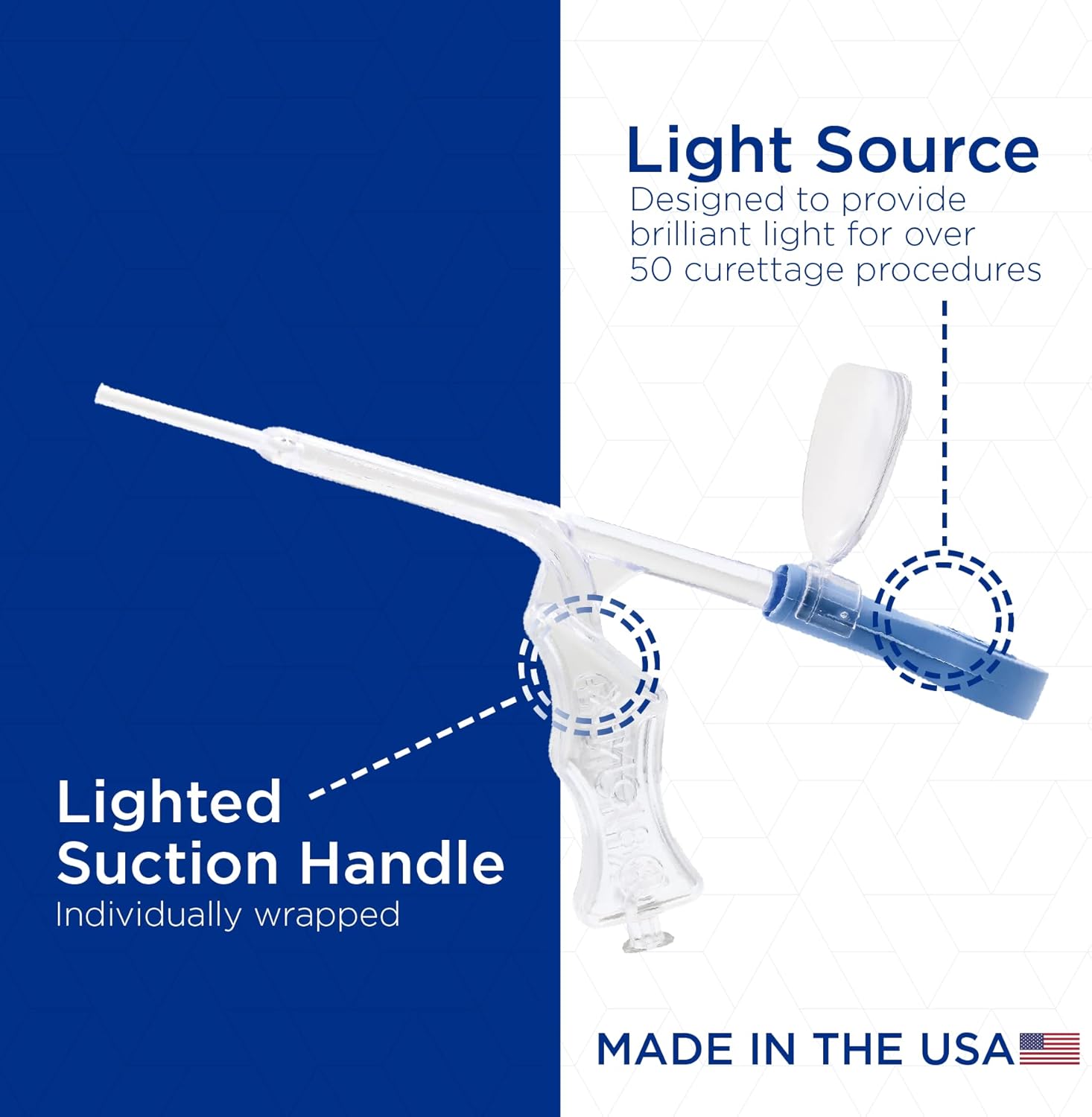 Bionix - Lighted Suction Handles, Earwax Removal Tool, Helps Remove Excess Wax & Round Foreign Objects, Convenient, Easy to Use, Ideal for Healthcare Professionals (25 Count)