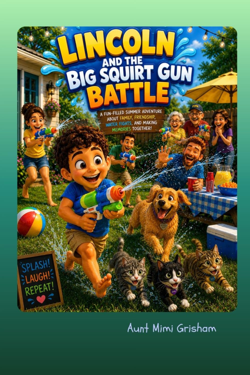 Lincoln and the Big Squirt Gun Battle: A Fun-Filled Summer Adventure About Family, Friendship, Water Fights, and Making Memories Together