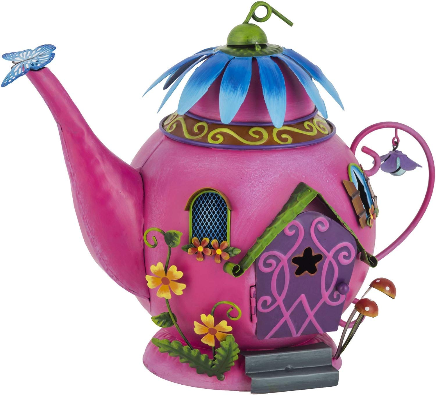 Fountasia 23cm Pink Fairy Teapot House