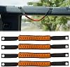YANWEN Grab Handles for Ford Bronco 2021-2024 24 Door, Roll Bar Paracord Grip Handles, for Ford Bronco Interior AccessoriesOrange 4PCS
