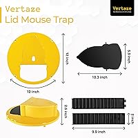 Vista 5 de Bucket Lid Mouse Trap, Mouse Trap Bucket - Mouse Traps Indoor for Home - Auto Reset, Multi Catch, Reusable 5 Gallon Bucket Lid Rat Traps Indoor