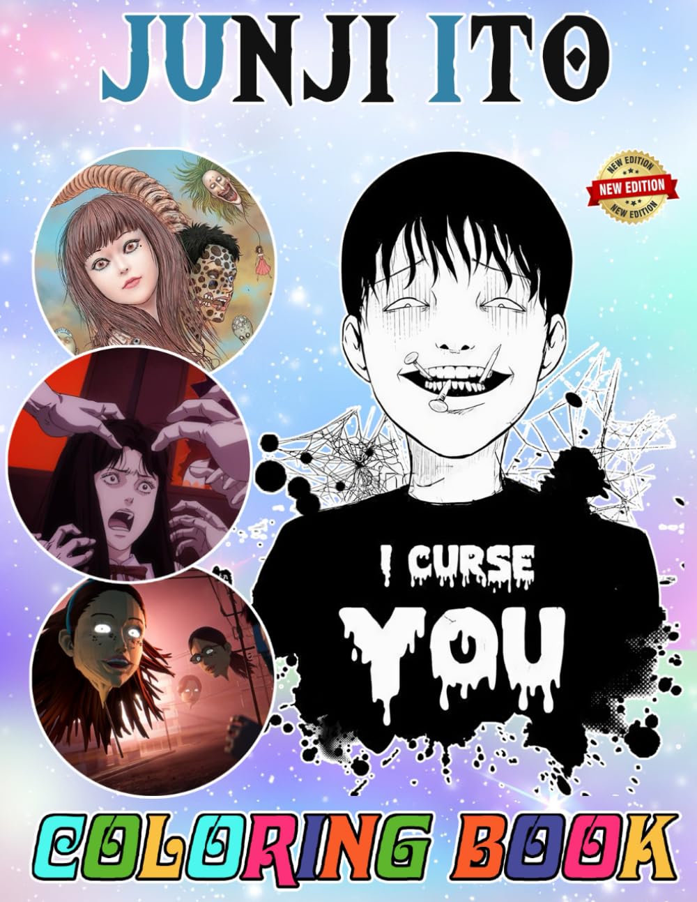 Junji Ito Collection Colouring Book Creepy Horror For Fan Teen ...