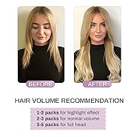 Vista 5 de MY-LADY Extensiones de cabello humano con nano cuentas, extensiones invisibles de cabello con nano anillo, extensiones de cabello natural